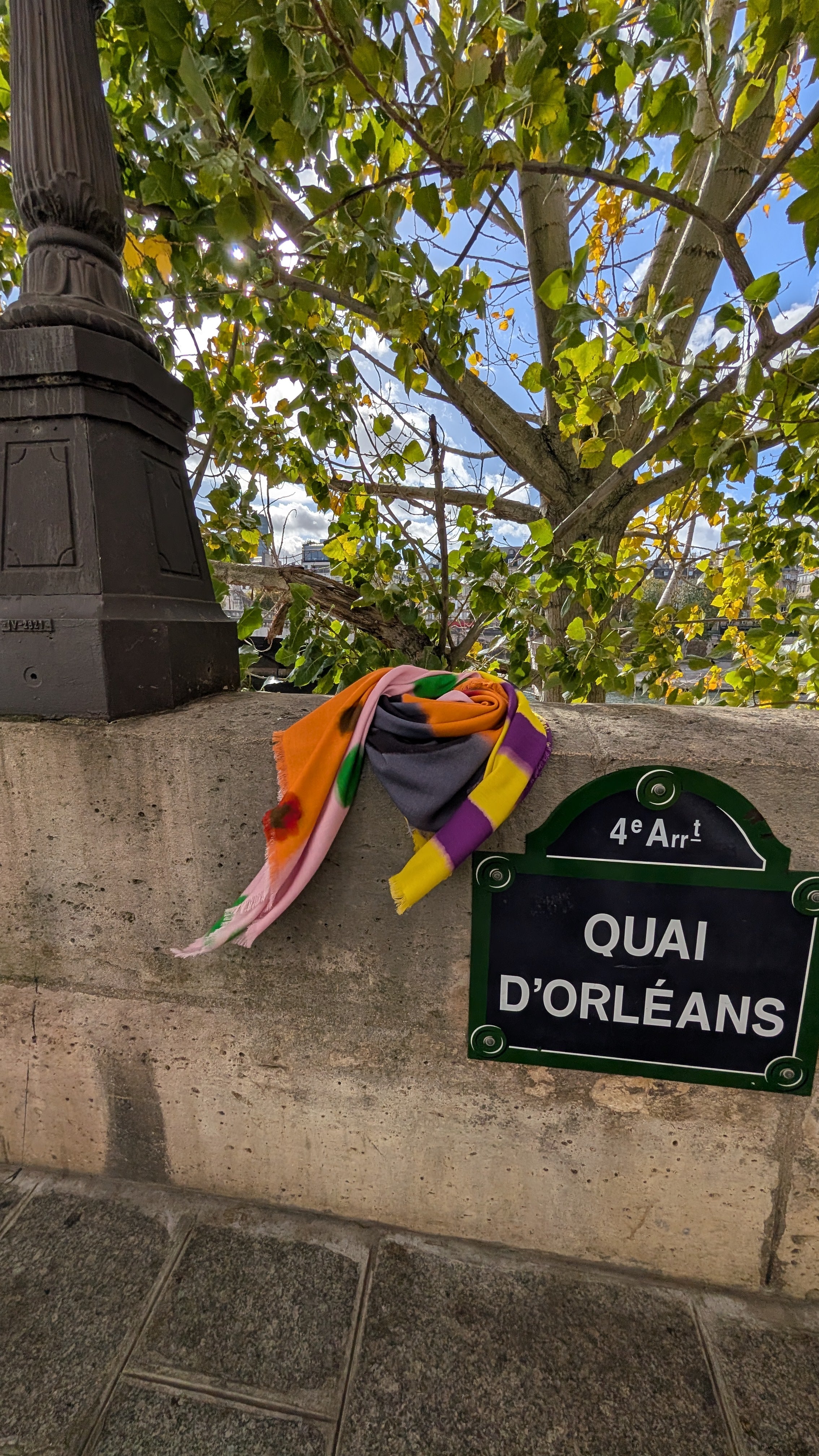 Joie de Vivre – Grand carré en cachemire et soie